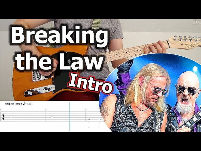 Judas Priest - Breaking The Law Intro Guitar Riff (with Tabs)