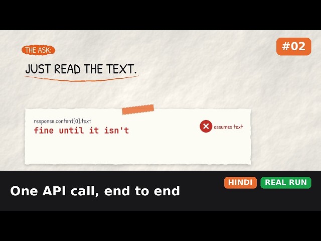 #2 · LLM Tool Calling Kaise Kaam Karta Hai – Ek API Call, End to End | Agentic AI in Hindi
