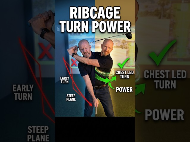 Perfect Golf Backswing Drill: Master Your Rib Cage Turn #golftips #golfswing
