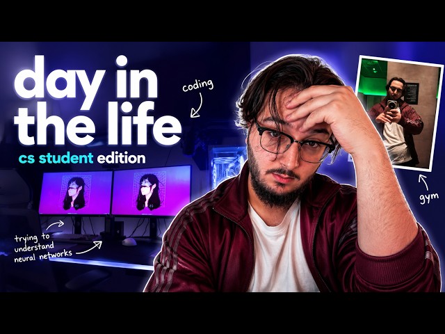 A day in the Life of a remote CS Student | coding, courses, gym