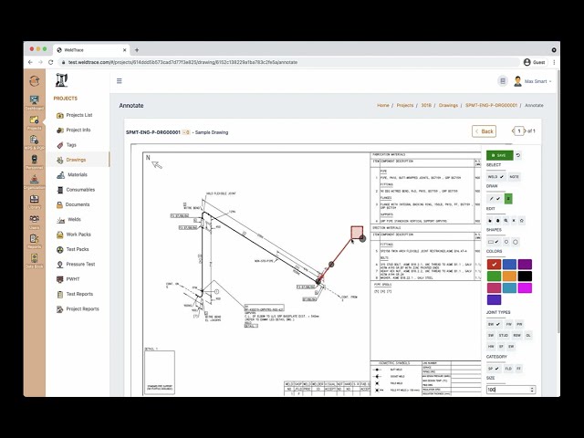 Pictorial weld mapping with WeldTrace