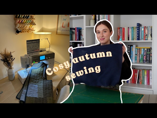 Autumn sewing vlog 🍁 I finally finished the quilted ruby vest… (it was tricky!)