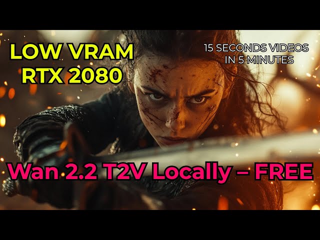 Run Wan 2.2 5B Locally on Low VRAM | Free AI Text-to-Video Tutorial