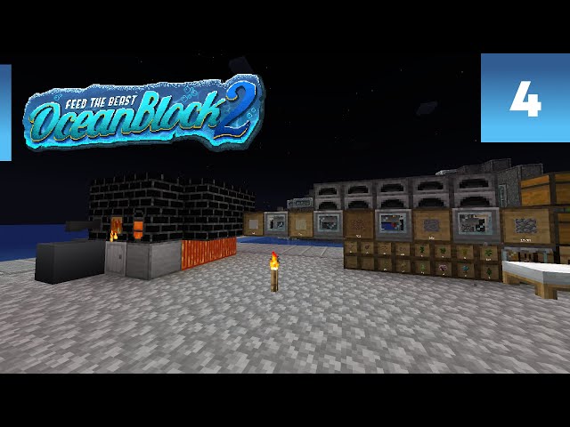 Oceanblock 2 #4 - Automated Crushing and Building a Foundry
