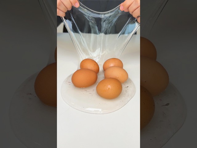Adding Egg In Slime ASMR (SATISFYING)