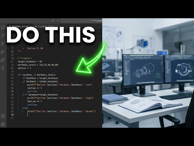 Python Example 1: Practical Programming Example | Python for Engineers | Lec 25