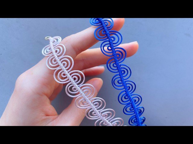 This Bracelet Looks Like Ocean Waves 🌊 DIY Macrame Bracelet