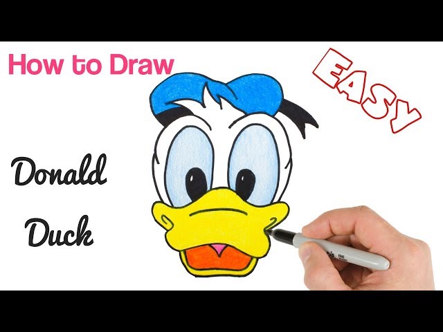 How to Draw Donald Duck | Disney Characters Drawings for beginners