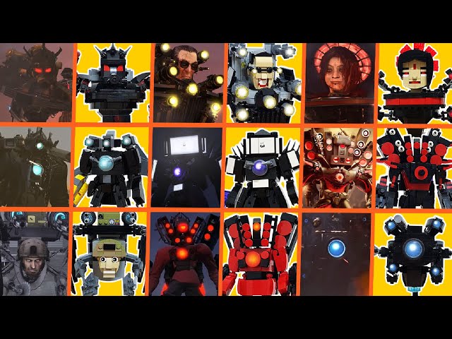 All Skibidi Toilet Character Speed Building Animation (LEGO ASMR)