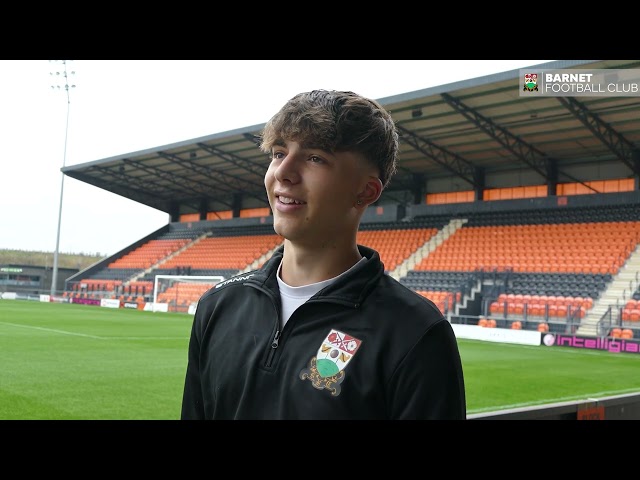Lucas Georgiou Pre-Match | Boreham Wood | FA Youth Cup