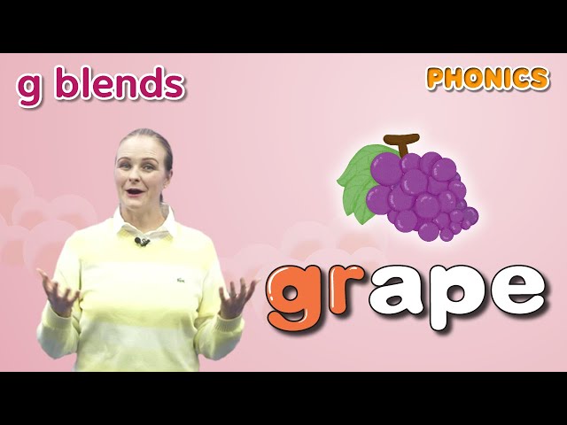 Phonics Step 4 | Lesson 6 g-blends (gl, gr) | 4 Step Phonics