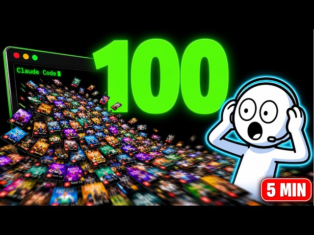 I Made 100 Youtube Shorts with Claude Code in 5 minutes