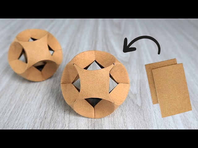 CARDBOARD BALL DECOR | Table Centerpiece & Wall Shelves Decor Ideas | Cardboard Recycling Ideas