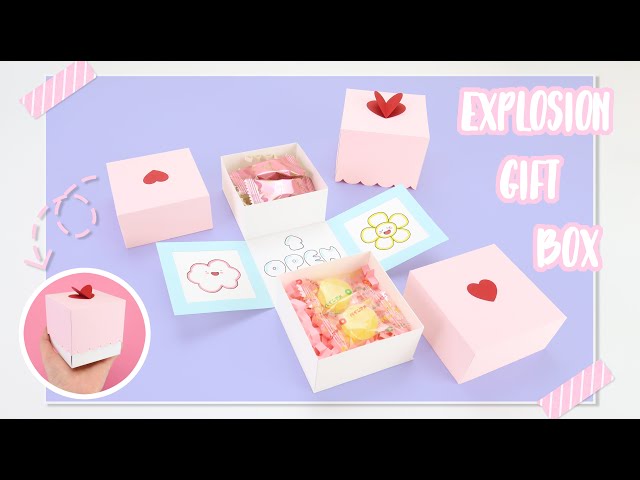 DIY | Explosion Gift Box Tutorial With 2 Gift Boxes | Handmade Gift Idea