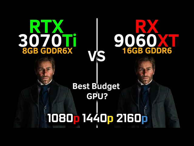 RTX 3070 Ti vs RX 9060 XT | Test in 13 Games | Best Budget GPU 2026? | 1080p, 1440p, 4K