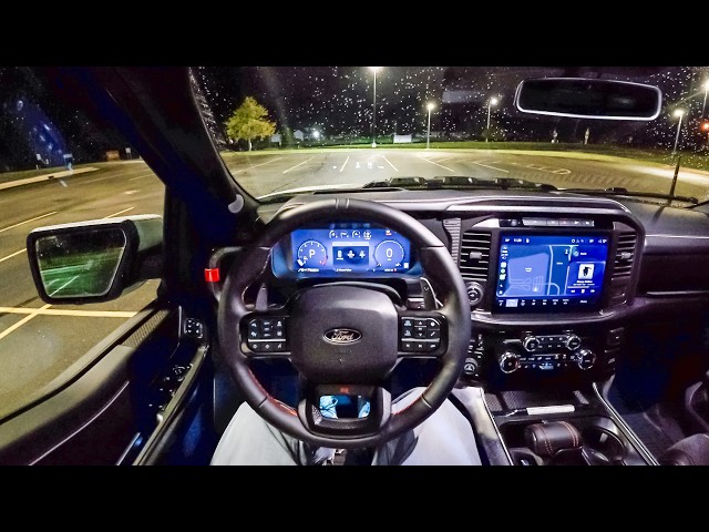 2026 Ford F-150 Raptor R - POV Rainy Night Drive (Binaural Audio)