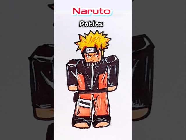 Roblox: Drawing Anime Characters #drawing #rblx #art #shorts