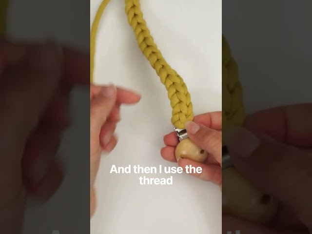 How to Finish a Crochet Pacifier Clip Neatly #crochet #crochettips #pacifierclip