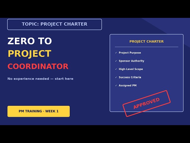 Lesson 1 Project Management Training Zero Experience To Project Coordinator