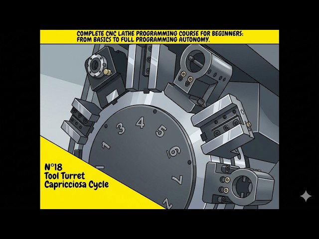 No 18 Complete #cnc  lathe programming tutorial for beginners CNC! Geometry of the tool turret