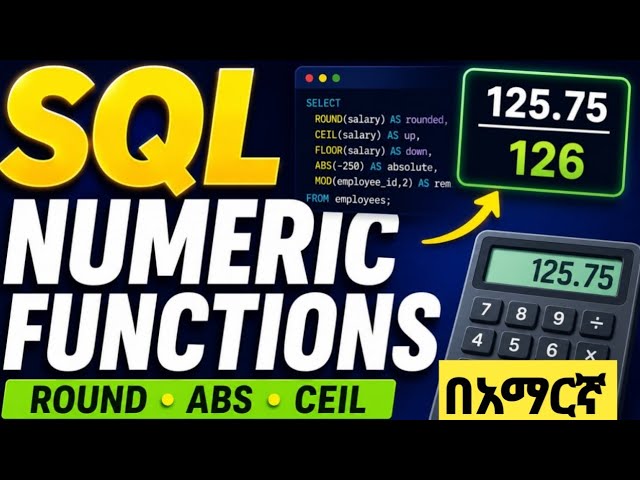 SQL Numeric Functions Explained | MySQL Tutorial for Beginners