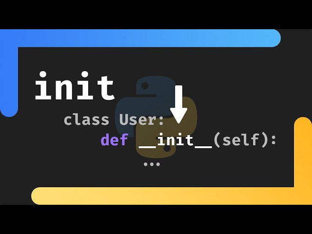 Learn how "__init__" works in Python in 5 minutes