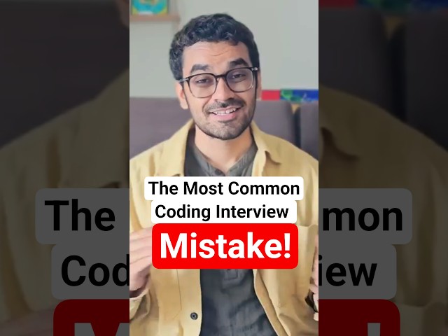Do NOT make this Deadly Interview Mistake #interview #dataengineering #coding