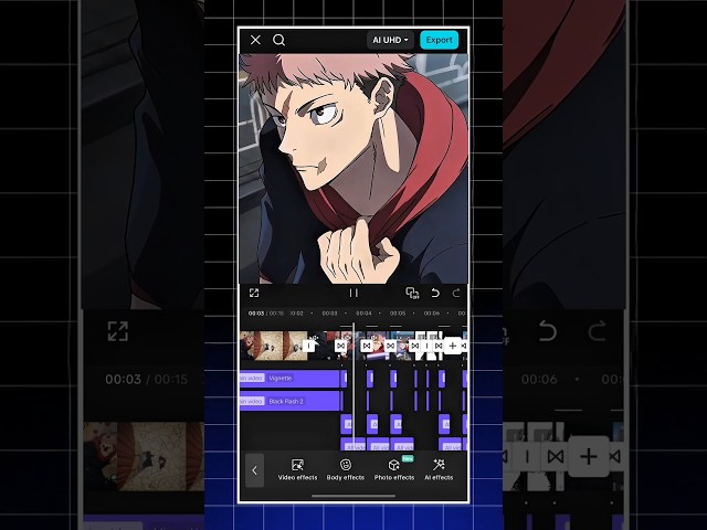 EDITING THE BEST CAPCUT 🫨TUTORIAL TRENDING YUJI, ITADORI #capcut #anime