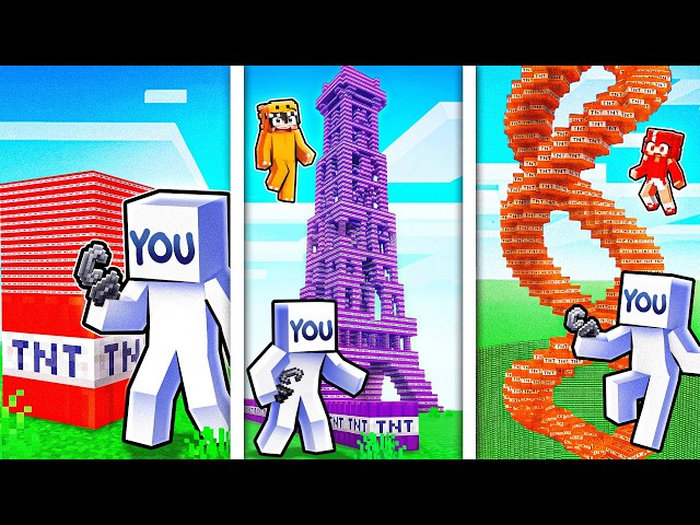 YOU Explode Every SECRET Minecraft TNT in One Video