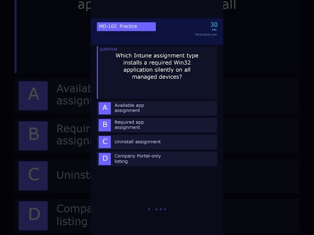 MD-102: Win32 App Deployment