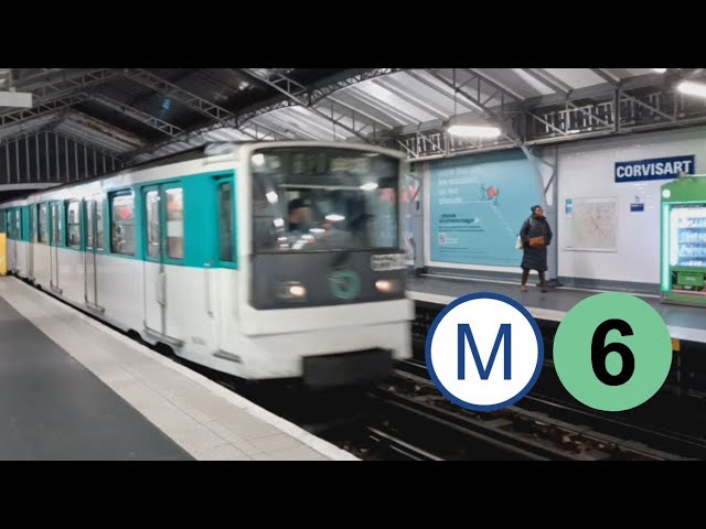 Paris metro line 6 - rubber tire train
