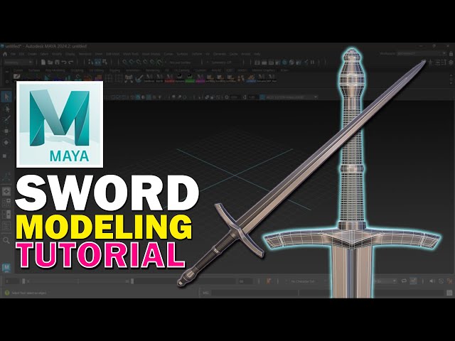 MAYA Tutorial | 3D Modeling a Sword