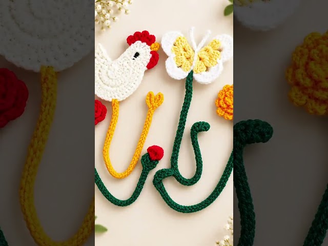 You Won’t Believe These Are Made From YARN! 😱📚🧶| Summer Crochet#shorts #crochetanimal #love #girl