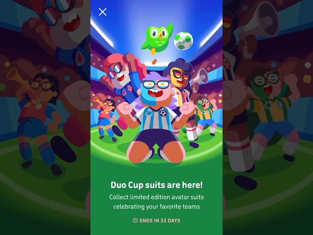 how to get Duolingo World Cup suits! ⚽️ #duolingo