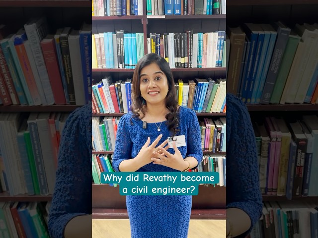 From playing with nature’s Lego to civil engineering, find out why Revathy chose this career path.