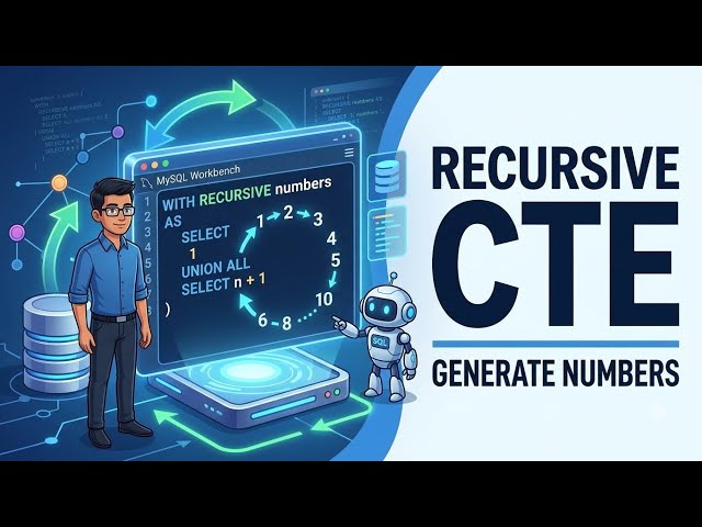 Recursive CTE in SQL Explained | Generate Numbers with MySQL