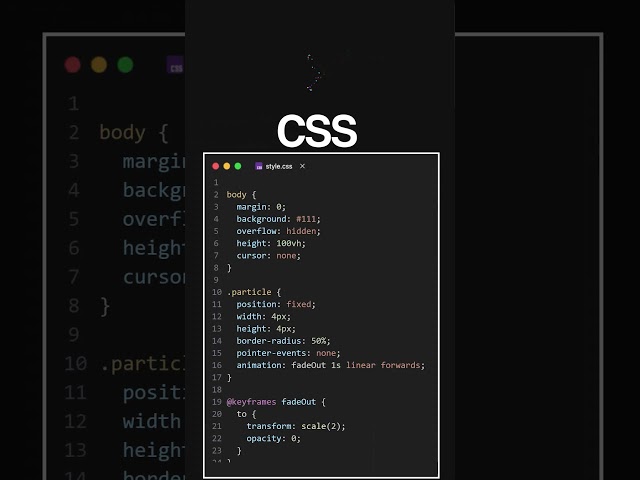 Create a Colorful Mouse Trail Effect | HTML, CSS & JavaScript Tutorial (Rainbow Cursor)