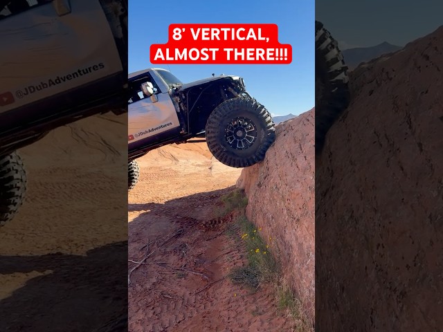 Toyota FJ Cruiser W/49" Tires Climbs an 8-Foot Wall at Trail Hero!  (You Won’t Believe This!)