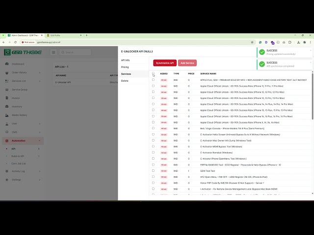 How To Connect Dhru Fusion API and Add Service