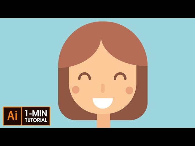 How to Draw a Flat Design Female Face in Adobe Illustrator