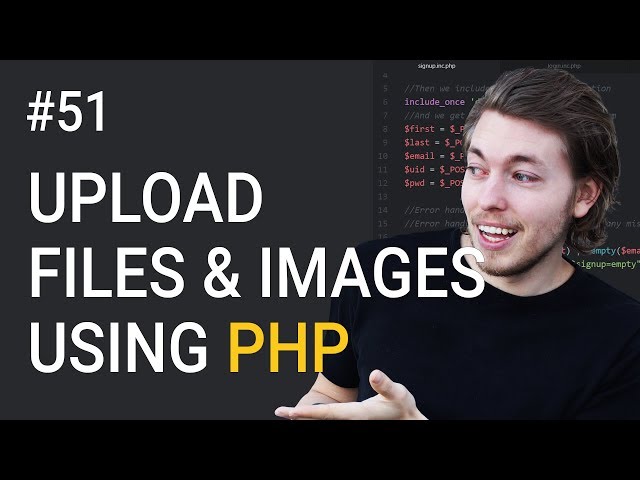 51: Upload Files and Images to Website in PHP | PHP Tutorial | Learn PHP Programming | Image Upload