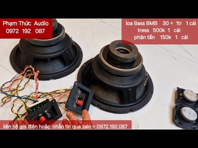 BMB 12-inch Bass Speaker, Tweeter and Crossover - Liquidation Prices Starting at 150k
