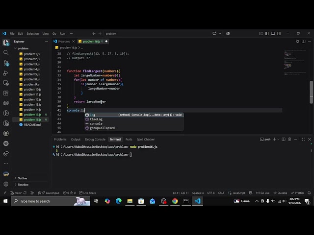 JavaScript Problem Solving #16 | Arrays, Loops & Functions for Beginners