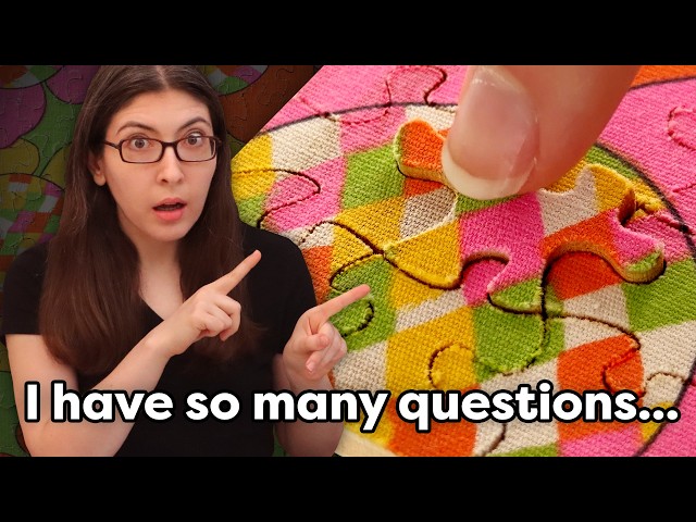 I have so many questions about this jigsaw puzzle made of fabric