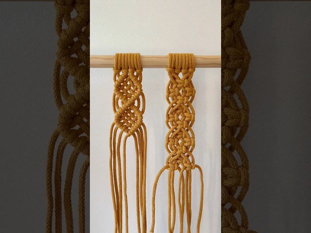 Learn to make interesting macrame patterns | Basic Macrame Knots Tutorial | Transition video