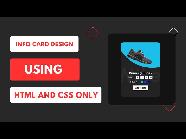 Animated Info Card Design with HTML & CSS