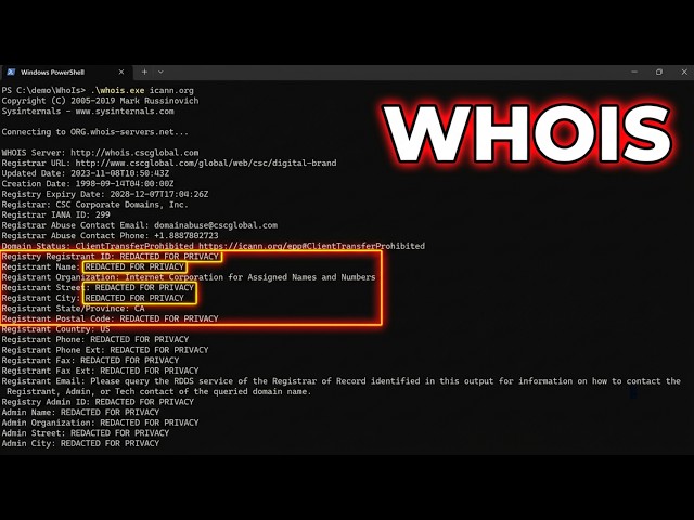 How Hackers Uncover Domain Ownership with WHOIS (Full Guide) 🌐🔍