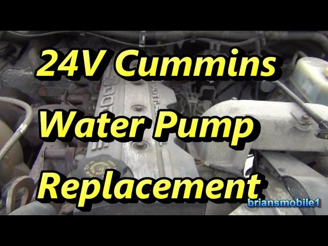 24V Cummins Water Pump Replacement