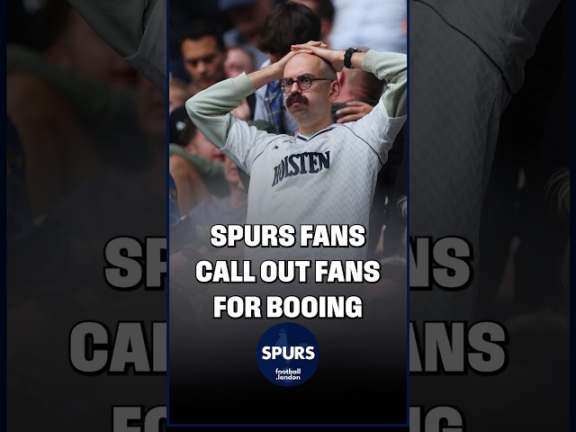 Tottenham fan calls for fans to be patient with the team and calls out fans who booed the players
