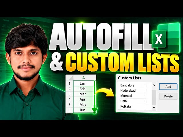 How to Use AutoFill and Custom Lists in Excel (Step-by-Step)